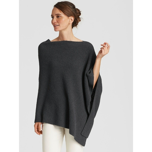 Eileen Fisher Sweaters - New! EILEEN FISHER Organic Cotton Poncho Sweater